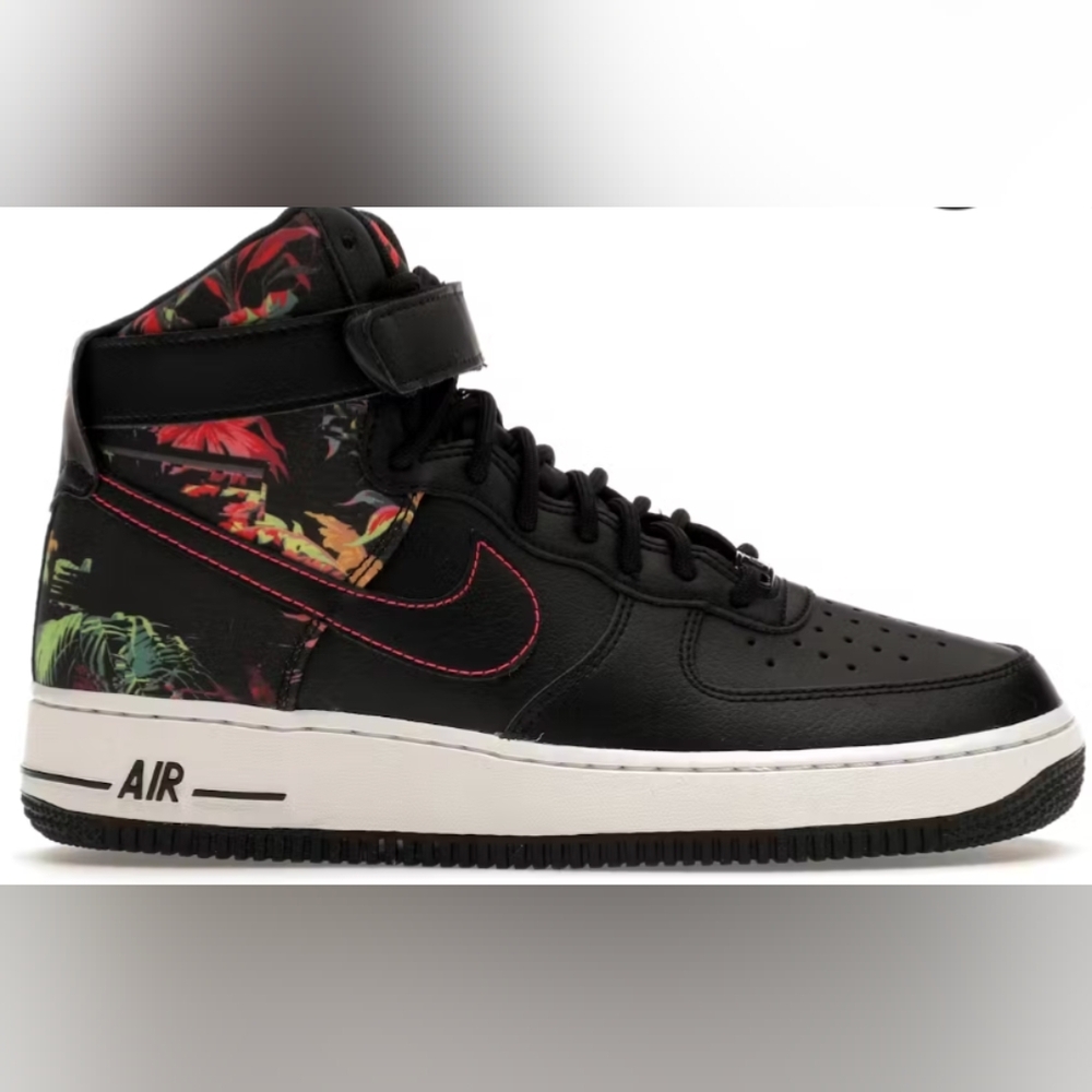 Nike Air Force 1 High ‘07 Black Floral (CI2304-001) Men's Size 10 MSRP $252